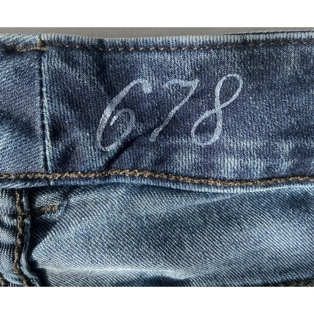 The Limited 678 Denim Jeans Dark Blue 5-Pocket Straight Low‎ Rise Women's Sz 4